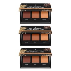 BLACK RADIANCE 輪廓修容打亮盤 11g 3入, 3個