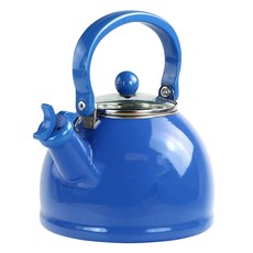 素色琺瑯笛音煮水壺, 天藍色, 2.1L