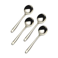 Towle 活肉湯勺, 4件, 鍍金波浪