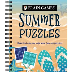 (英文圖書) Brain Games - Summer Puzzles (#4): Have Fun in the Sun with More Than 150 Puzzles! Volume 4 Spiral, Publications International,..., 英文, 螺旋裝訂