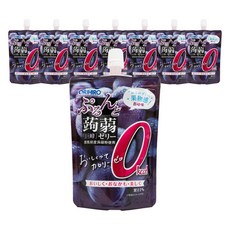 ORIHIRO 零卡蒟蒻果凍飲 巨峰葡萄口味, 8個