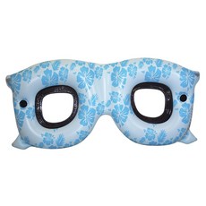 SWIMLINE 造型充氣泳圈 眼鏡款, 1個, 藍色+白色