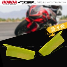 HONDA CBR500R 大燈護片 19-23年 多色可選 沐熙重機配件 保護大燈 可拆式 防刮, 螢光黃