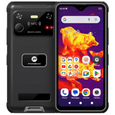 Phonemax R4 GT 迷你三防手機 熱像儀 夜視 6400萬像素 安卓14, 黑色, 128GB