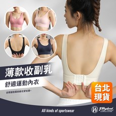 大U全開式大尺碼運動內衣 固定罩杯 無鋼圈