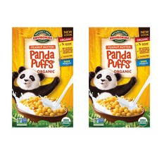 NATURE'S PATH 麥片熊貓泡芙 284g, 2盒, 花生泡芙口味