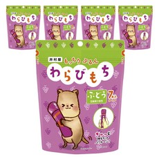 Imuraya 蕨餅果凍條 巨峰葡萄口味 7條入, 5個, 14g