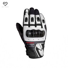 SPIDI G-CARBON 碳纖維短手套 防護 耐磨 可觸控 CE認證 男女款式, 黑白色