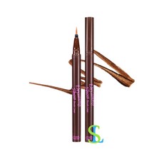 Etude House 眼技精采 神乎其技快乾造型眼線筆 1.5g，持久顯色，防水防汗，打造精緻眼妝, 咖啡色 Brown