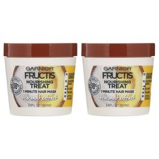 FRUCTIS 1分鐘椰子萃取滋養護理髮膜, 2個, 100ml