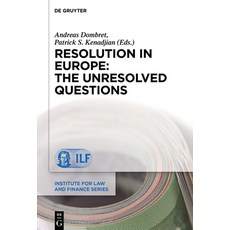 (英文圖書) Resolution in Europe: The Unresolved Questions 精裝版, de Gruyter, 英文