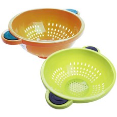FARBERWARE 2個漏勺漏勺, 橙色,綠色