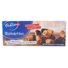 Bahlsen Waffleton Crispy Rolled Wafer 黑巧克力, 1盒, 100g