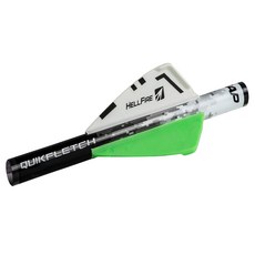 New Archery Products Quick Fletcher Hellfire 射箭器材 5 厘米, 1個, 白+綠