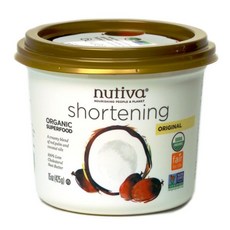 nutiva 縮短原始紅棕櫚和椰子油素食主義者, 425克, 1個