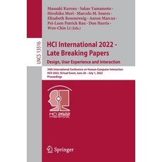 (英文圖書) Hci International 2022 - Late Breaking Papers. Design User Experience and Interaction: 24th ... 平裝版, Springer, 英文