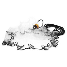 EAGLE CLAW Eagle Claw單絲投網網具 袋裝 213.4*1cm, 黑+白