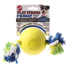 Ethical Products inc Spot Play Strong Forms 狗玩具拖輪和繩索, 1個, 黃色的