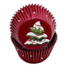 Chef Craft 聖誕樹雪花烘焙杯, 50個, 單一顏色
