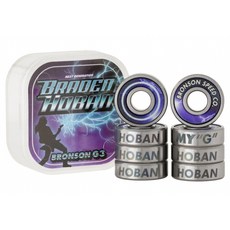 Braden Hoban G3 Bronson 滑板培林 高速耐用 滑板配件, 詳見包裝, Silver, 1個