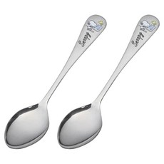 史努比印花甜點叉, 2個, 銀