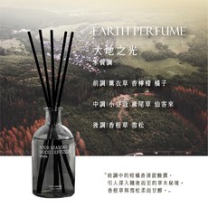 @WANAN 冷淡風透明玻璃香氛 擴香精油 全季禪茶香薰, 1個, 220ml, 06大地之光 木質調