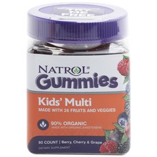 NATROL 綜合維他命軟糖 漿果+櫻桃+葡萄風味, 1罐, 90顆