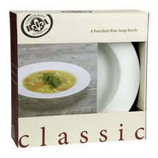 BIA Cordon Bleu 瓷圓湯碗 354.9ml, 4件, 白色的