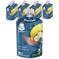 Gerber 嘉寶 孩童蔬果泥, 香蕉藍莓口味, 99g, 12包