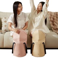 享家品 過膝泡腳桶 - 可折疊 加高深泡 保溫泡腳神器, 粉色, 1個
