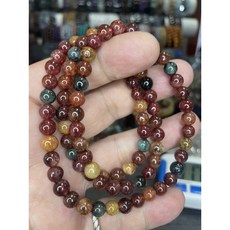 帶貓眼彩銅鈦三圈手串 6.8mm 彩銅鈦手珠 貓眼手鍊 三圈手鍊