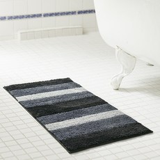 RT designer's collection ombre微纖維低音啞光墊浴室腳手架, 1個, 黑色的