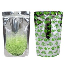 緣茂包材 半斤綠花夾鏈立袋