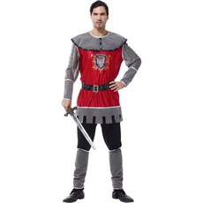 瘋狂派對 皇家羅馬武士服 萬聖節大人變裝派對服裝, 詳見包裝, 1個