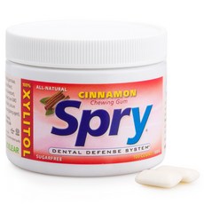 Spry 肉桂無糖口香糖, 1個, 108克