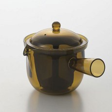 側手柄咖啡茶壺, 1個, 琥珀色