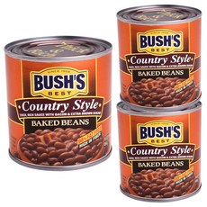 BUSH'S BEST 鄉村風味烤焗豆罐頭, 3罐, 454g