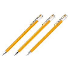 Pentel 飛龍文具 MATTEHOP高彩筆 K110, 3個, 黃橙色