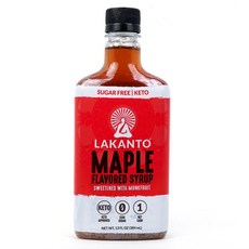 LAKANTO 無糖楓糖漿, 1瓶, 384ml