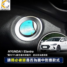 Hyundai 現代 Elantra Sport FINAL FORCE TPU 啟動鈕/IKEY 保護貼, 1個