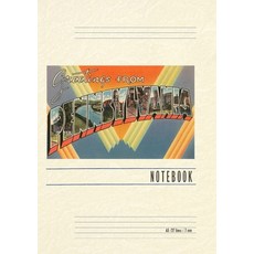 (英文圖書) Vintage Lined Notebook Greetings from Pennsylvania 平裝版, Found Image Press, 英文