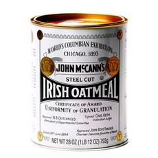 McCANN'S IRISH OATMEAL 愛爾蘭鋼切燕麥片, 1罐, 793g