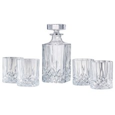 ARTLAND Artland溫莎威士忌 5種組 Under Rock/一般洋酒杯, 醒酒器(768ml)+Dof玻璃杯(325ml)*4, 1組