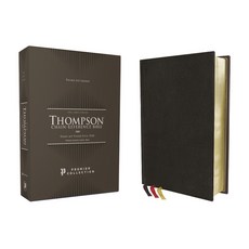 (英文圖書) Kjv Thompson Chain-Reference Bible Premium Goatskin Leather Black Premier Collection Art... Leather, Zondervan, 英文, 皮革