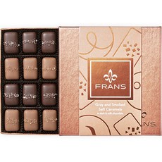 FranS 黑巧克力和牛奶巧克力中的灰色和煙燻鹹焦糖, 1個, 170.1g