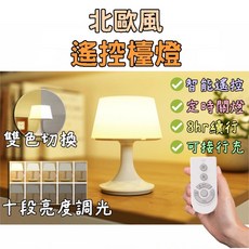 遙控LED檯燈 床頭燈 小夜燈, 白色