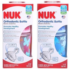 NUK 寬口徑奶瓶 150ml, 隨機出貨, Slow階段(0個月以上)