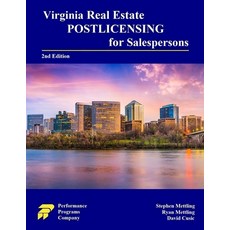 (英文圖書) Virginia Real Estate Postlicensing for Salespersons: Second Edition 平裝版, Performance Programs Compan..., 英文