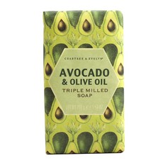 Crabtree & Evelyn 三重研磨肥皂鱷梨和橄欖油, 158g, 1個