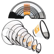 伊莉莎白頸圈 防舔頭套 多尺寸可選 寵物術後防舔咬頭套 透明舒適頸圈, 寵物用, 1個